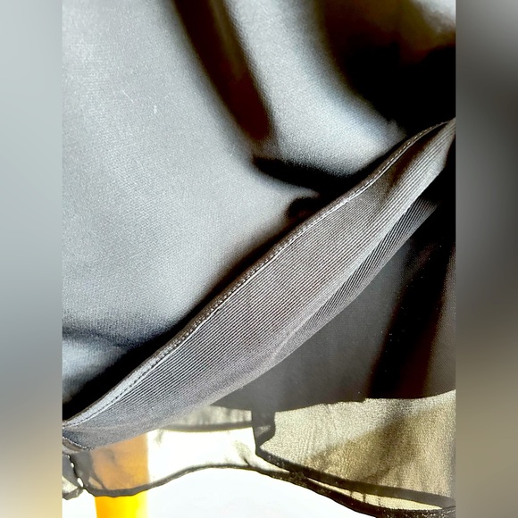 Ralph Lauren, Black Satin One shoulder Cocktail Party Dress, Formal - Picture 7 of 8